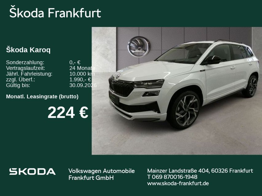 Skoda Karoq Sportline 1,5 TSI 110 kW 7-Gang-DSG Leasing
