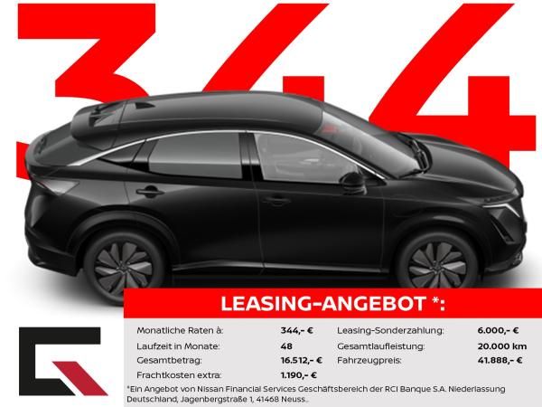 Nissan Ariya ADVANCE 63kWh Winter/360°/Navi/CCS/OBC Leasing