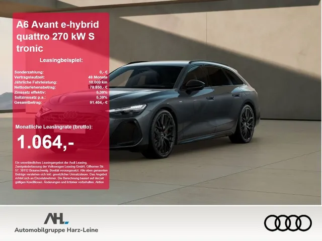 Audi A6 Avant e-hybrid quattro 270 kW S tronic 360 LM
