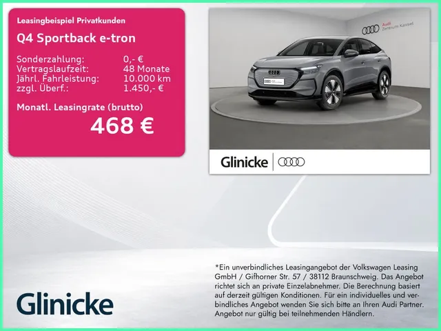 Audi Q4 Sportback e-tron NEUBESTELLUNG MJ 2027