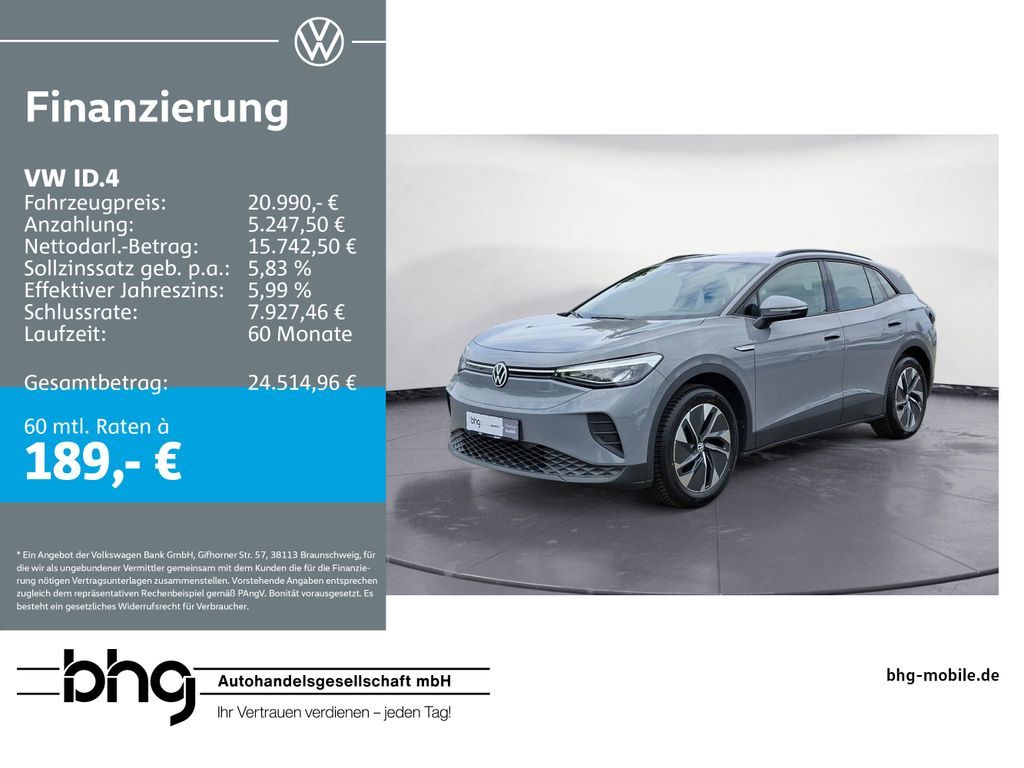 Volkswagen ID.4 Pure Navi conn Navi connect LED DigitalC. A Leasing