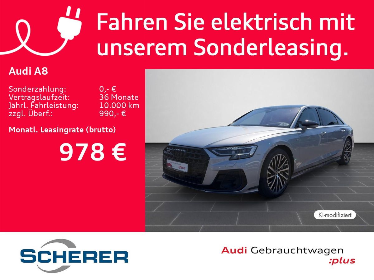 Audi A8 lang 60 TFSIe quattro EXCLUSIVE HUD 360° PANO Leasing
