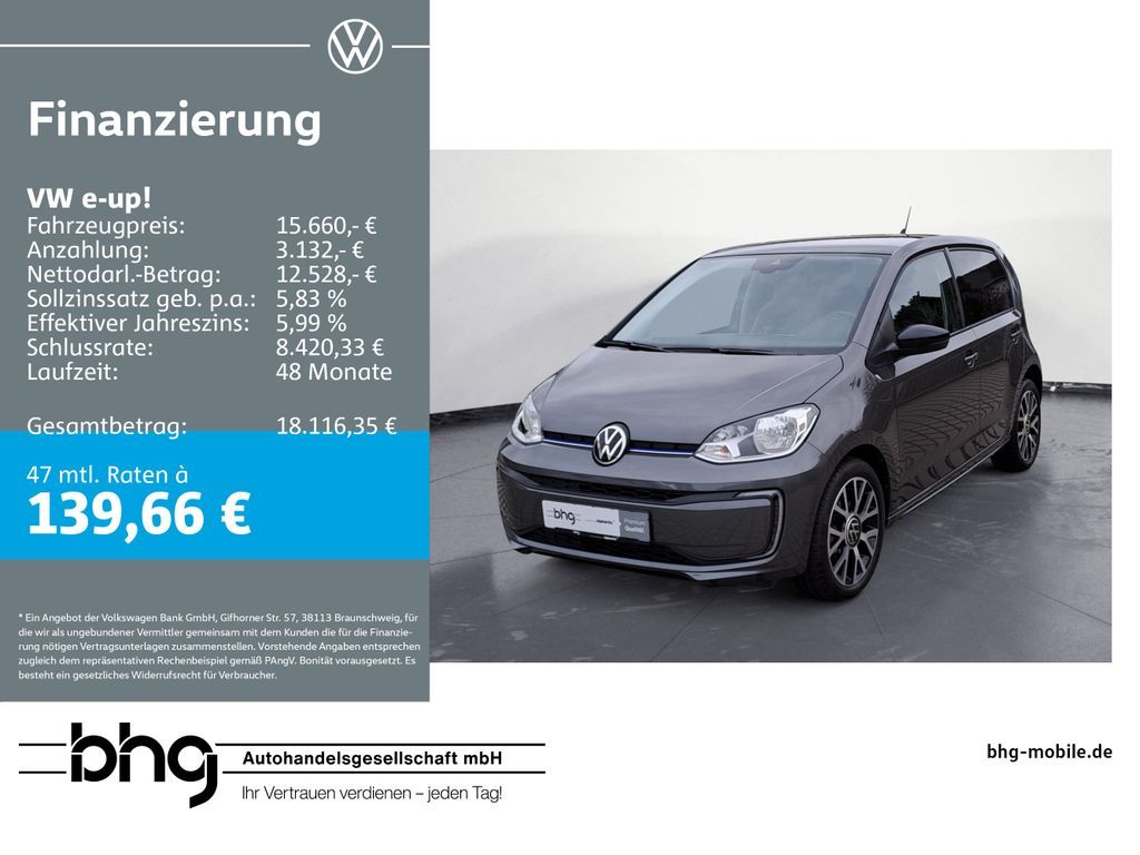 Volkswagen e-up! Style Plus Leasing