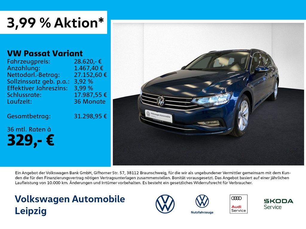 Volkswagen Passat Variant 2.0 TDI Business *AHK*ACC*RFK Leasing