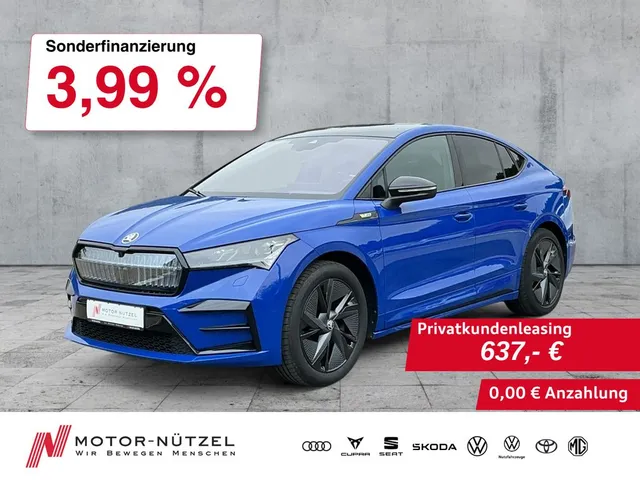 Skoda Enyaq Coupé RS 80x MATRIX+AHK+PANO+HuD+CANTON+20