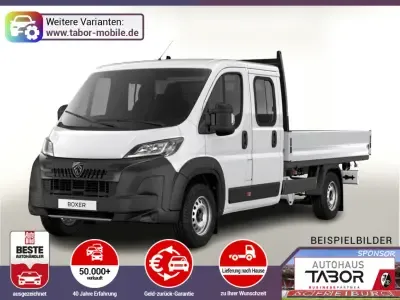 Peugeot Boxer Pritsche DoKa 435 AT L4 AHK CarP Kam Visib Leasing