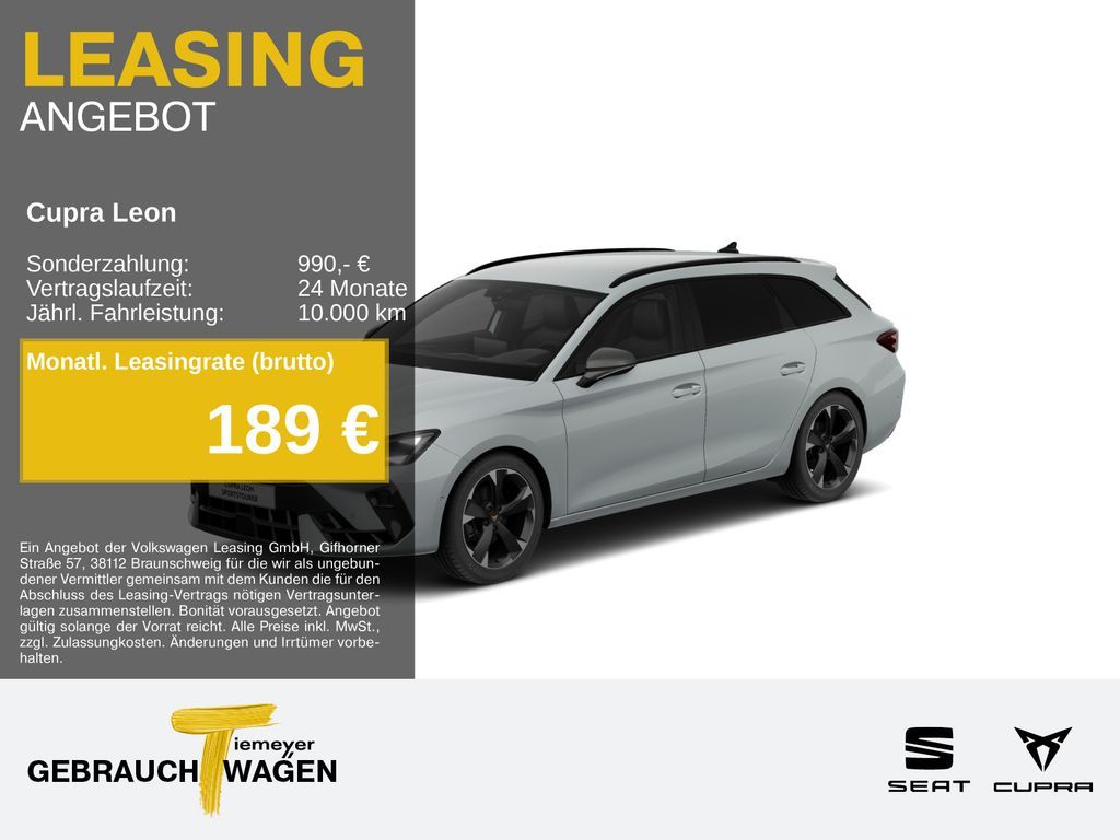 Cupra Leon Sportstourer 1.5 eTSI DSG SUPERSPORT NAVI K Leasing