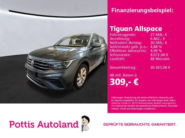 Volkswagen Tiguan Allspace 1.5 TSI DSG LIFE AHK NAVI SITZHZ Leasing