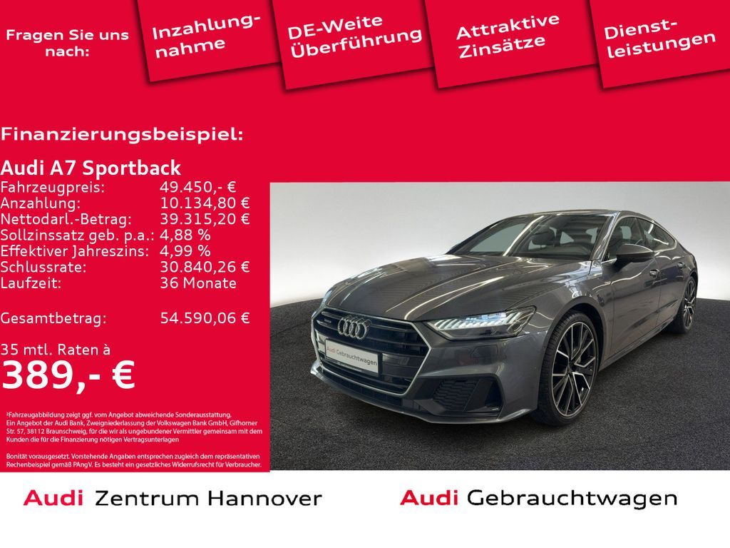 Audi A7 Sportback 55 TFSI quattro HD Matrix AHK Memor Leasing