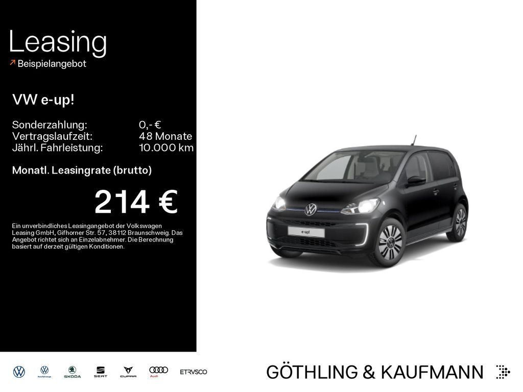 Volkswagen e-up! move up! Style Plus*KAM*SHZ*ALU*GRA*Ambien Leasing