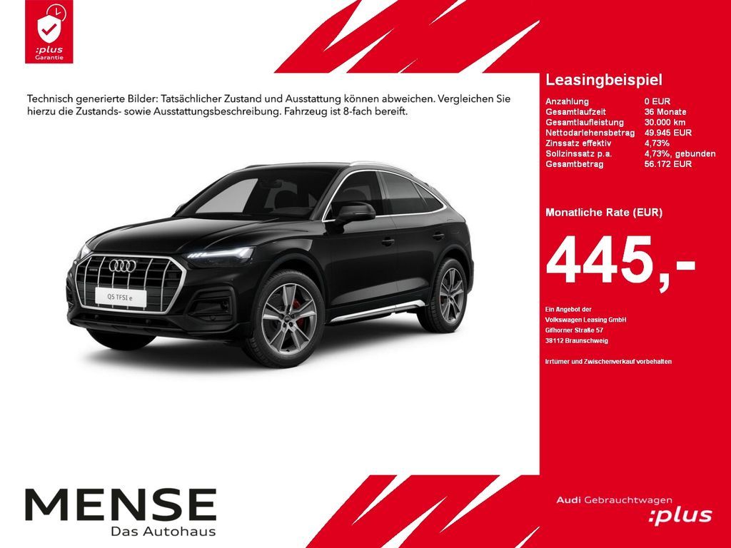 Audi Q5 Sportback 50 TFSI e quattro S tronic advanced Leasing