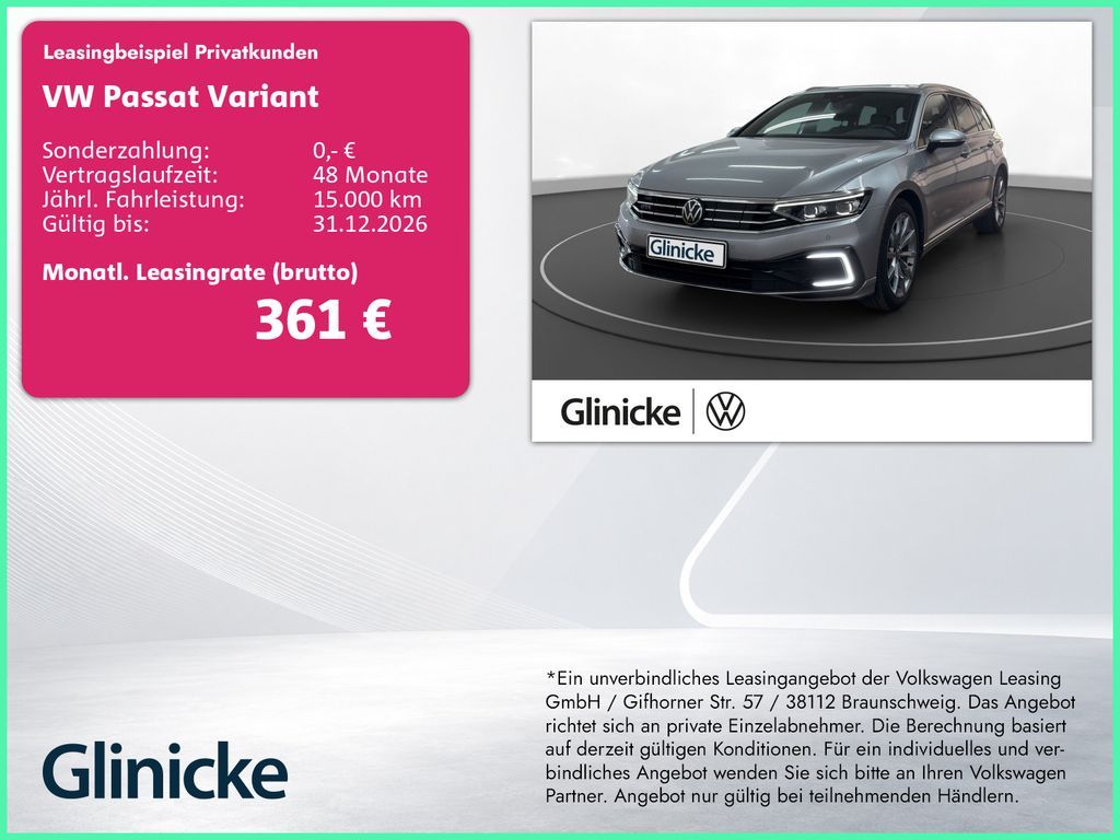Volkswagen Passat Variant GTE AHK Pano Matrix LM 18