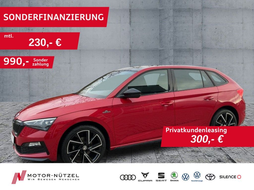 Skoda Scala 1.5 TSI MONTE CARLO LED+APP+SHZ+AHK+PANO Leasing