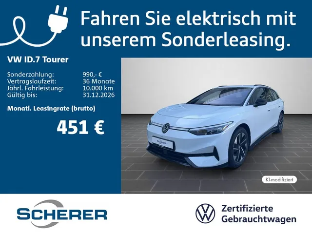 Volkswagen ID.7 Tourer Pro IQ.DRIVE*AREAVIEW*WP*AHK uvm...