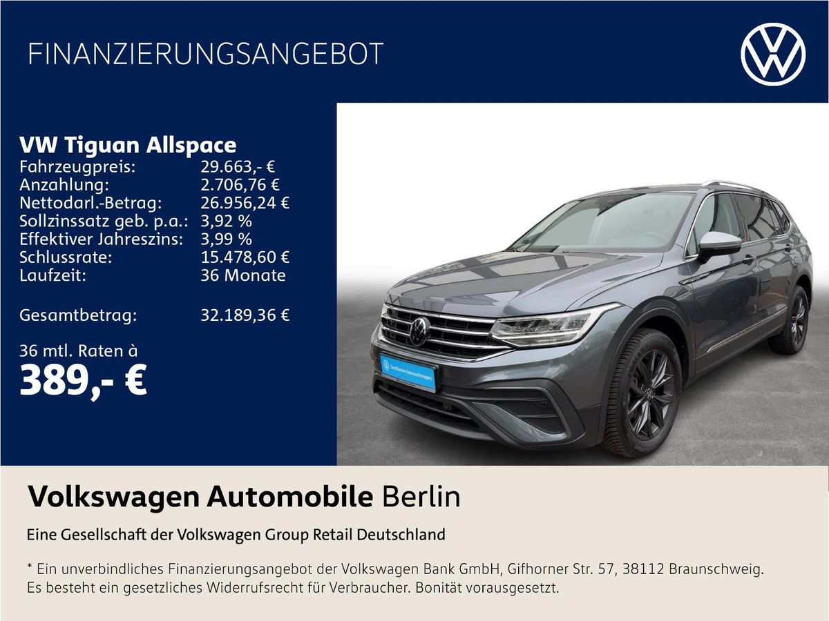 Volkswagen Tiguan Allspace 1.5 TSI DSG Life LED SHZ ACC Leasing
