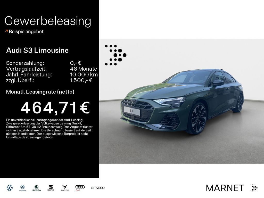 Audi S3 Limousine TFSI 245 kW S tronic Leasing
