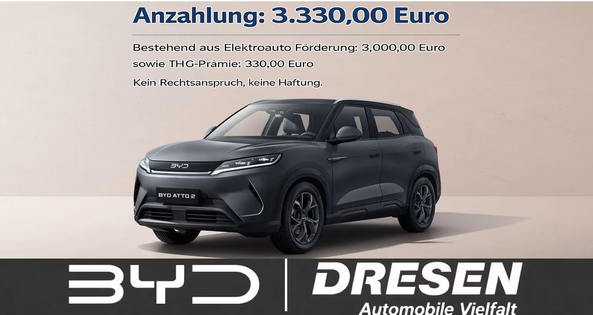 BYD BYD Atto 2 Comfort I 64,8 kWh I LED I Rückfahrkamera I Navi I Sitzheizung Leasing
