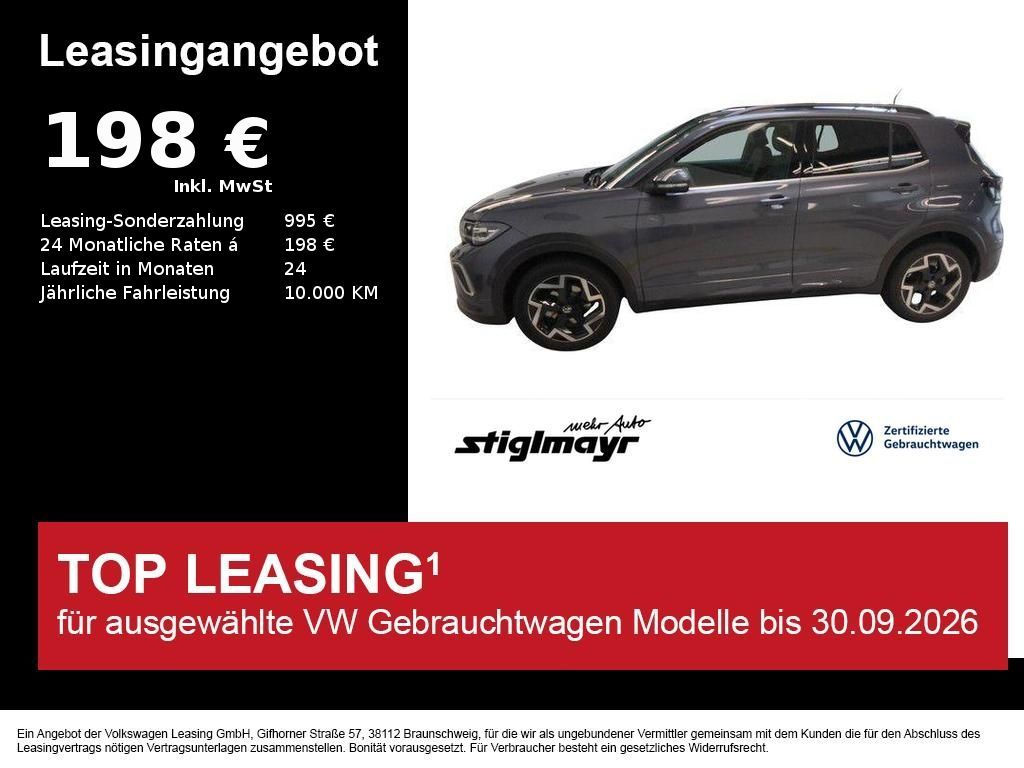 Volkswagen T-Cross R-Line 85kW DSG *IQ.LIGHT*NAVI*ACC* Leasing