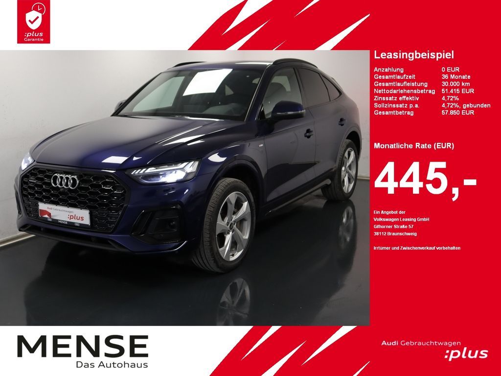 Audi Q5 Sportback 45 TFSI quattro S tronic S line AHK Leasing