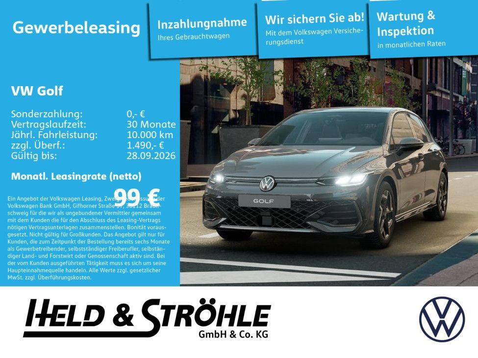 Volkswagen Golf R-Line Gewerbeleasing Leasing