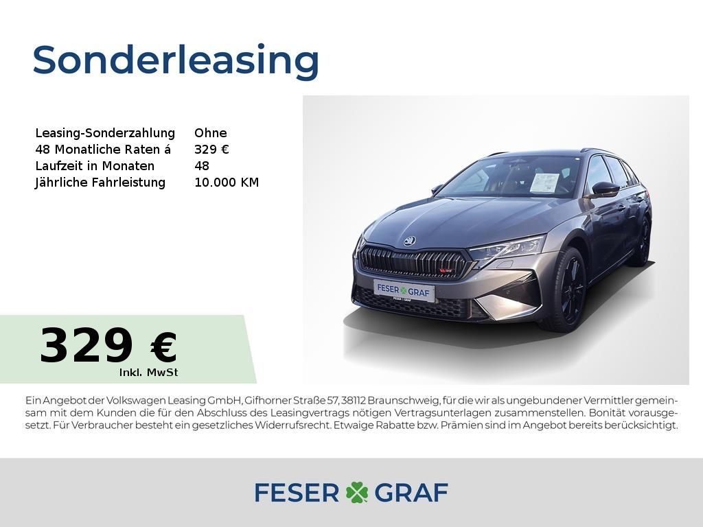 Skoda Octavia RS 2,0 TSI DSG - AHK,SHZ,NAVI,KAMERA Leasing