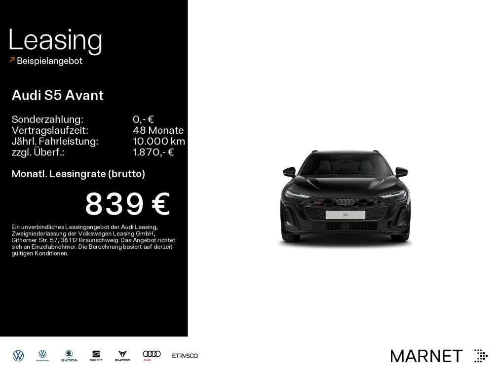 Audi S5 Avant TFSI 270 kW S tronic Leasing