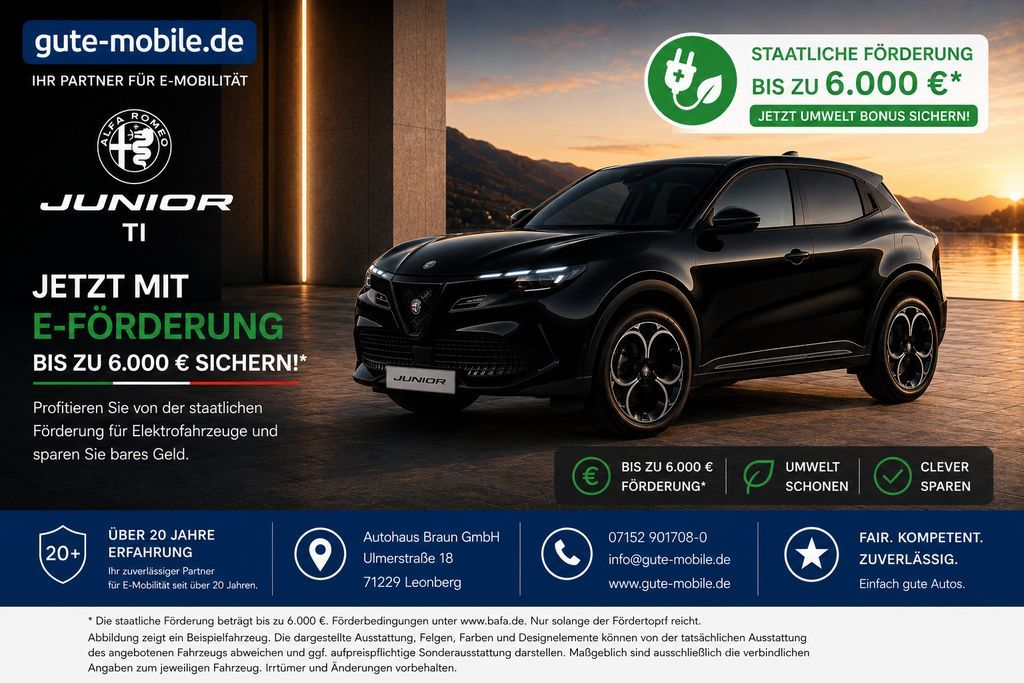 Alfa Romeo Junior Ti / Technologiepaket Inkl. / Begrenzte S Leasing