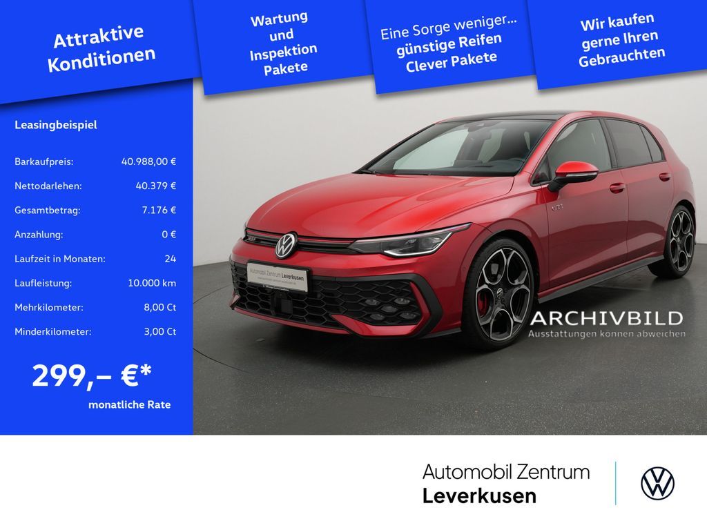 Volkswagen Golf VIII GTI VIRT KAM 360° KEYLESS SHZ CARPLAY Leasing