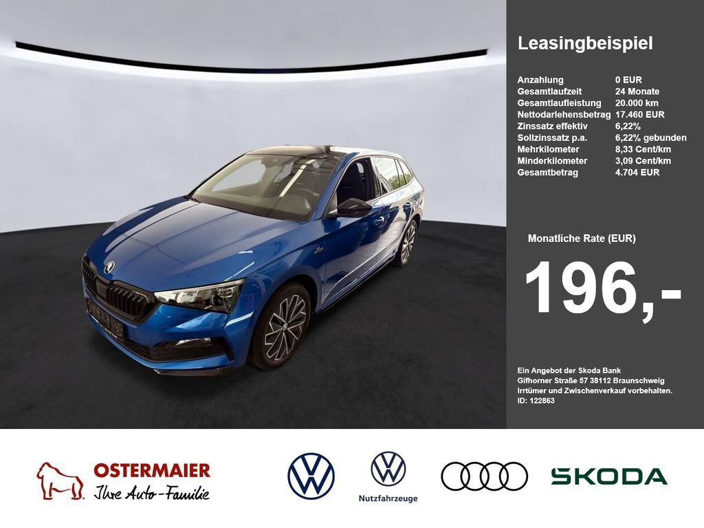 Skoda Scala Monte Carlo 1.5TSI DSG.LED.NAV+VC.PANO.SHZ Leasing