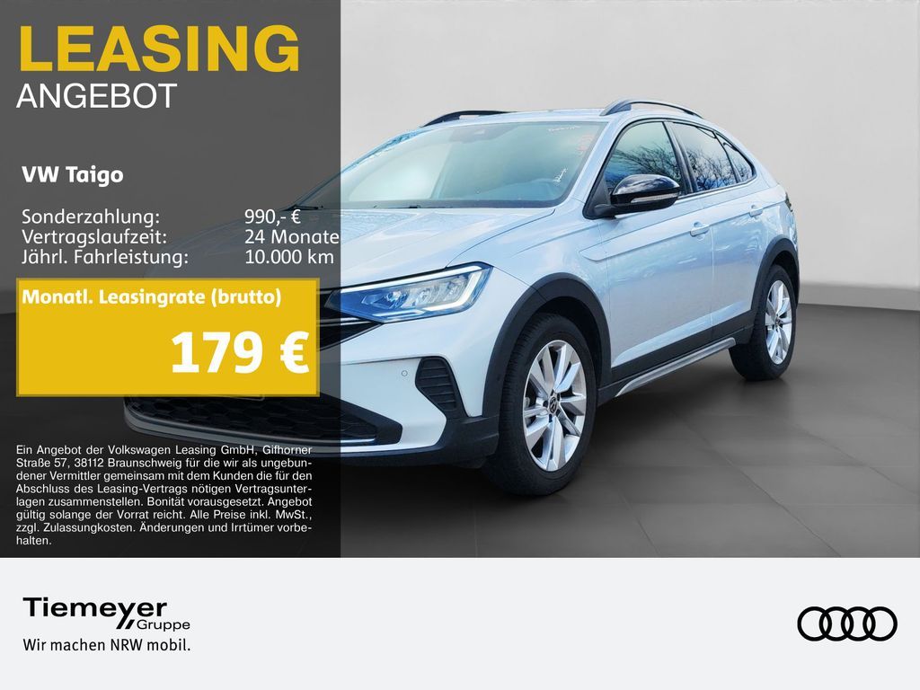 Volkswagen Taigo 1.0 TSI DSG GOAL ACC NAVI SITZHZ Leasing