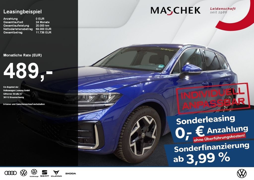 Volkswagen Touareg R line 3.0 TDI AHK Luftfwk Memory HUD AH Leasing