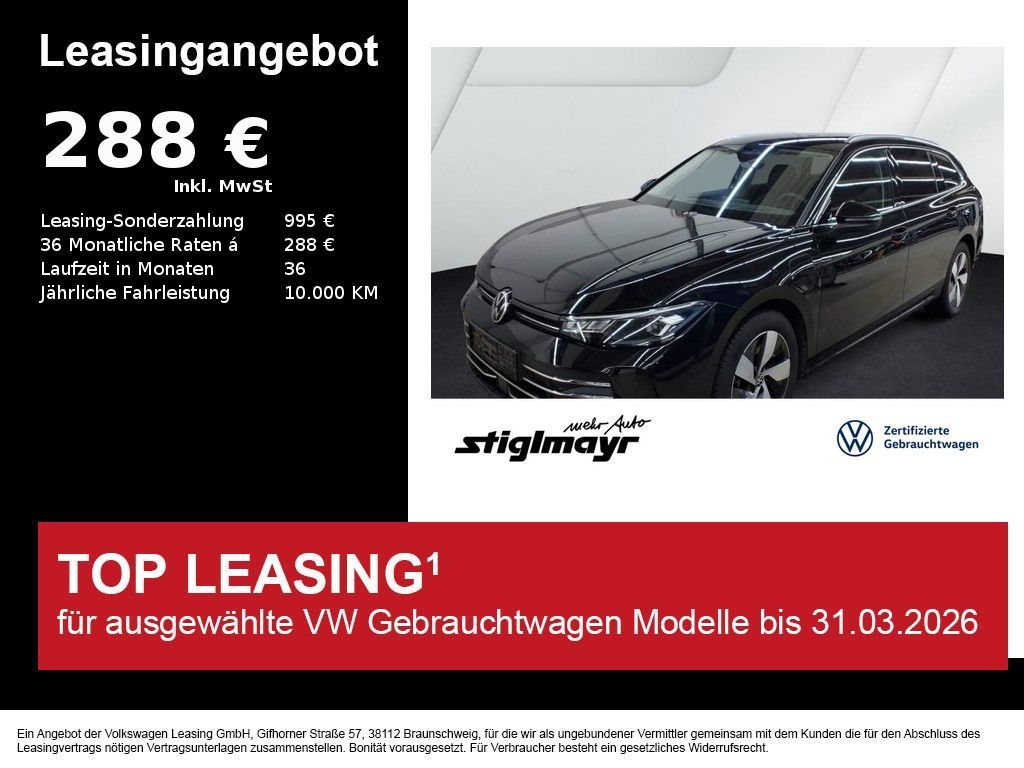 Volkswagen Passat Variant Business 1.5 eHybrid ACC+AHK+HUD+ Leasing