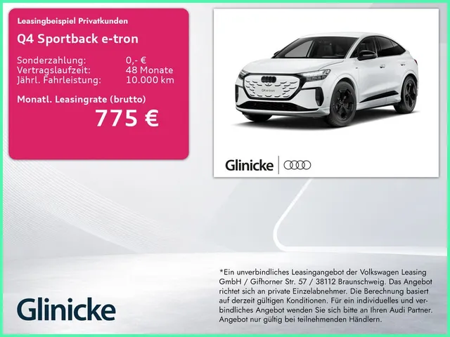 Audi Q4 Sportback e-tron performance 210 kW