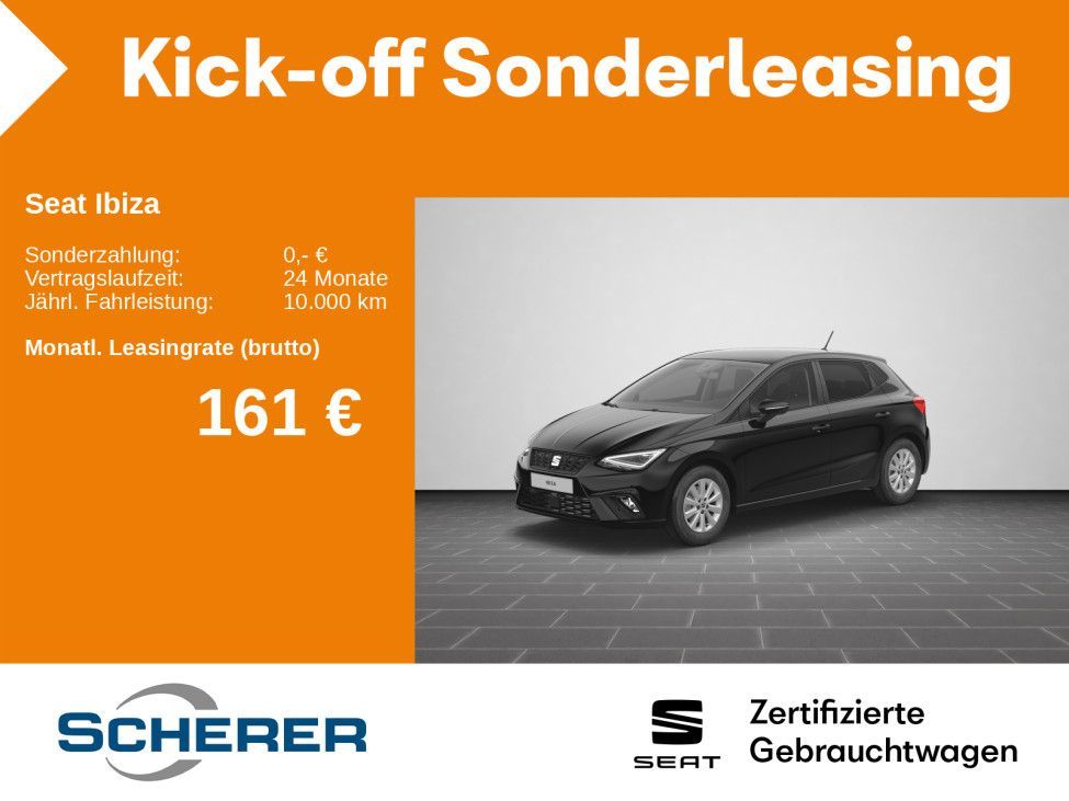 Seat Ibiza Style 1.0 TSI NAVI RFK APP SHZ LED PDC GJR Leasing