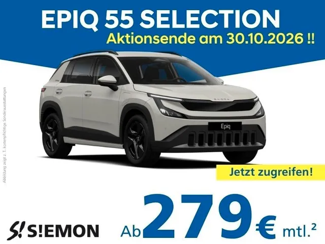 Skoda Epiq 55 Selection 55 kWh gültig bis 30.10.2026