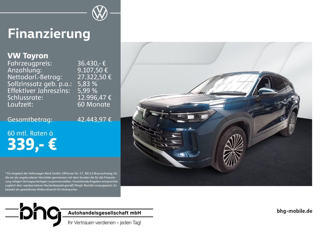 Volkswagen Tayron 1.5 eHybrid DSG ELEGANCE Leasing