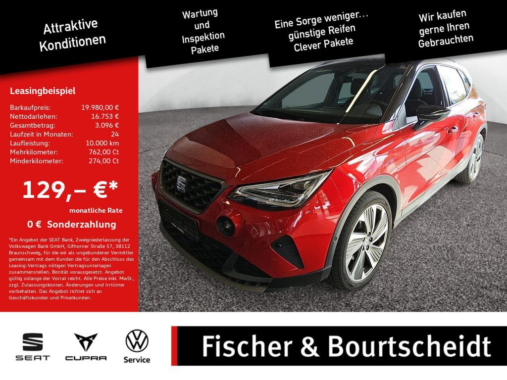 Seat Arona 1.0 TSI FR SHZ KAMERA NAVI ACC FACEL. LED Leasing