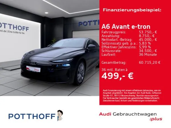 Audi A6 e-tron A6 Avant e-tron ADVANCED MATRIX KAMERA AHK eKLAPPE