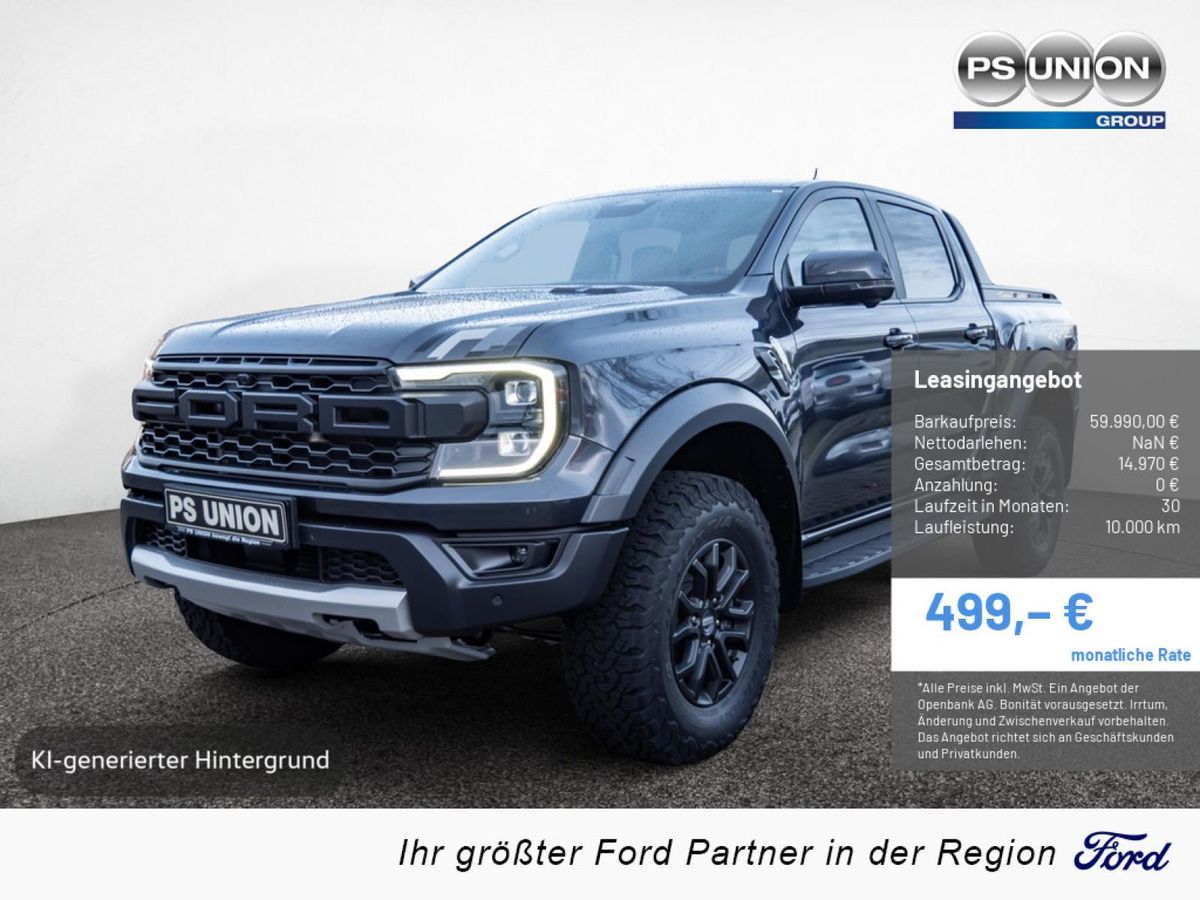 Ford Ranger Raptor DoKa 2.0 4x4 Anhängerkupplung Standheizung Tech. Paket 93 Leasing