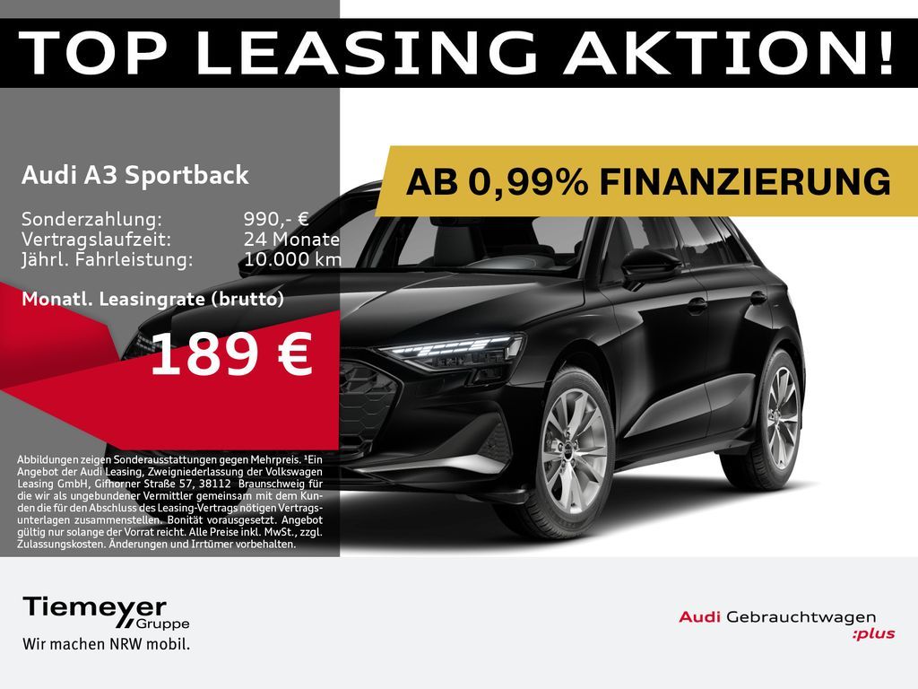 Audi A3 Sportback 35 TDI LM17 SPORTSITZE NAVI+ LED Leasing