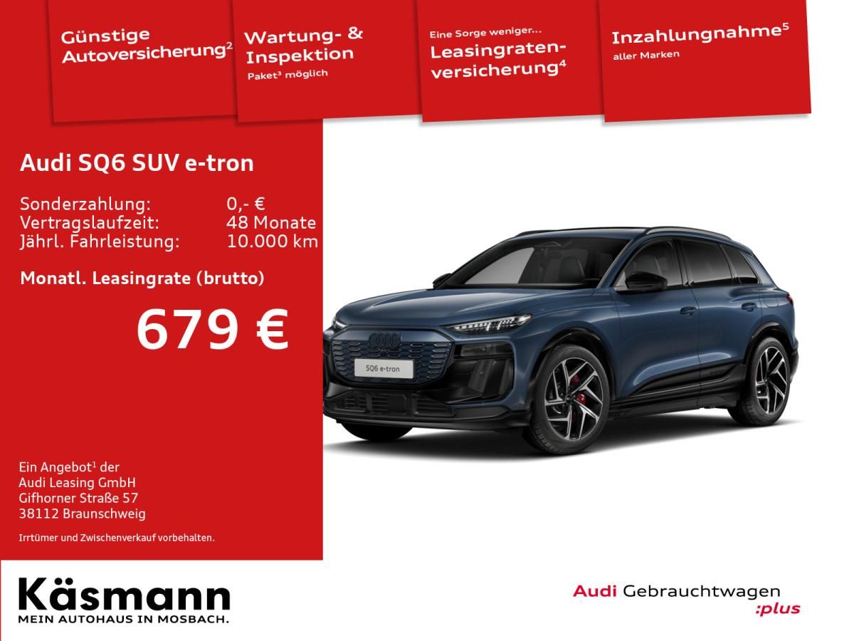 Audi SQ6 e-tron qu MATRIX 360° HUD PANO B&O SHZ ACC Leasing