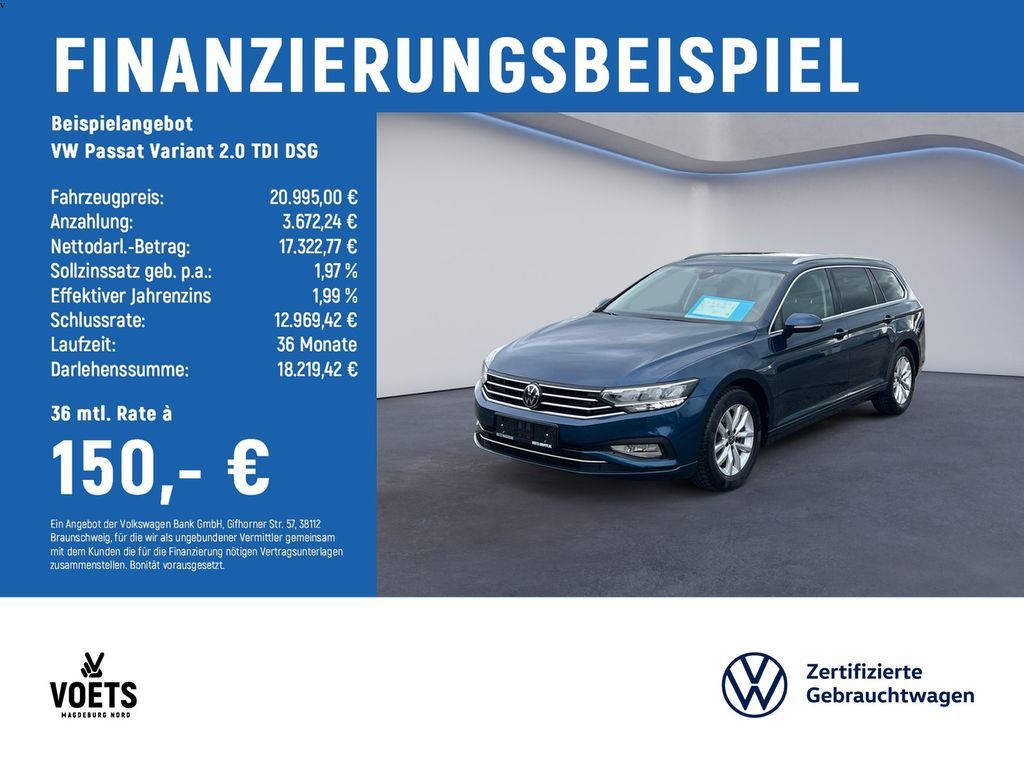 Volkswagen Passat Variant  2.0  TDI  DSG Business LED+NAVI+ Leasing