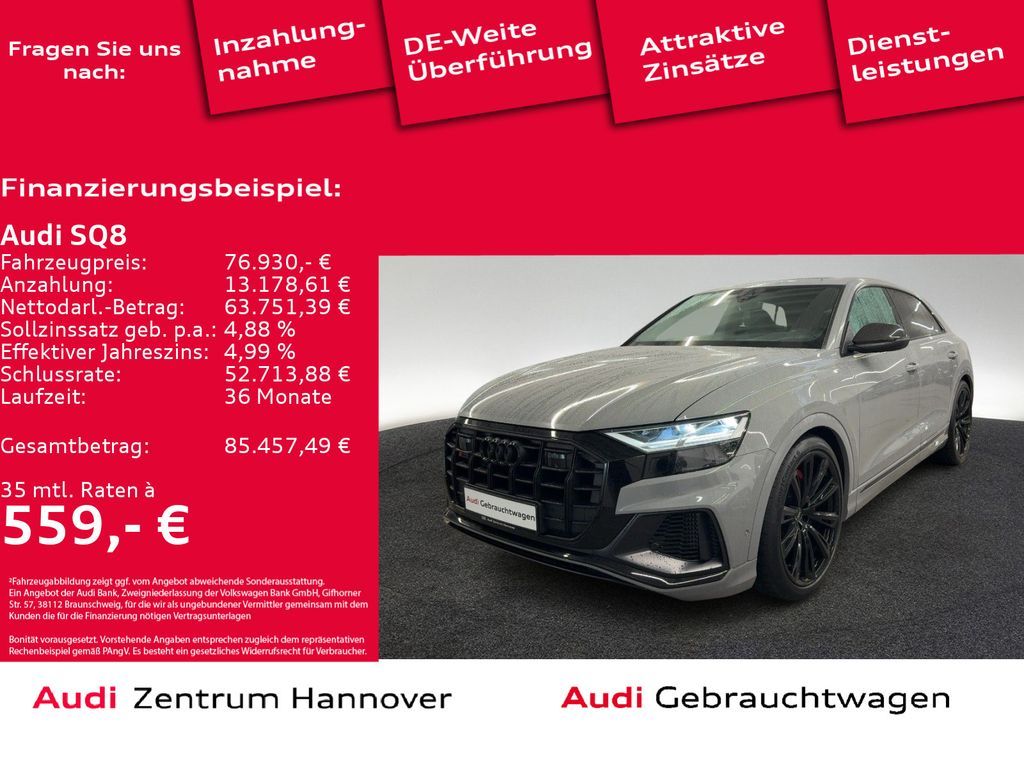 Audi SQ8 4.0 TFSI quattro competition plus Pano Luft Leasing