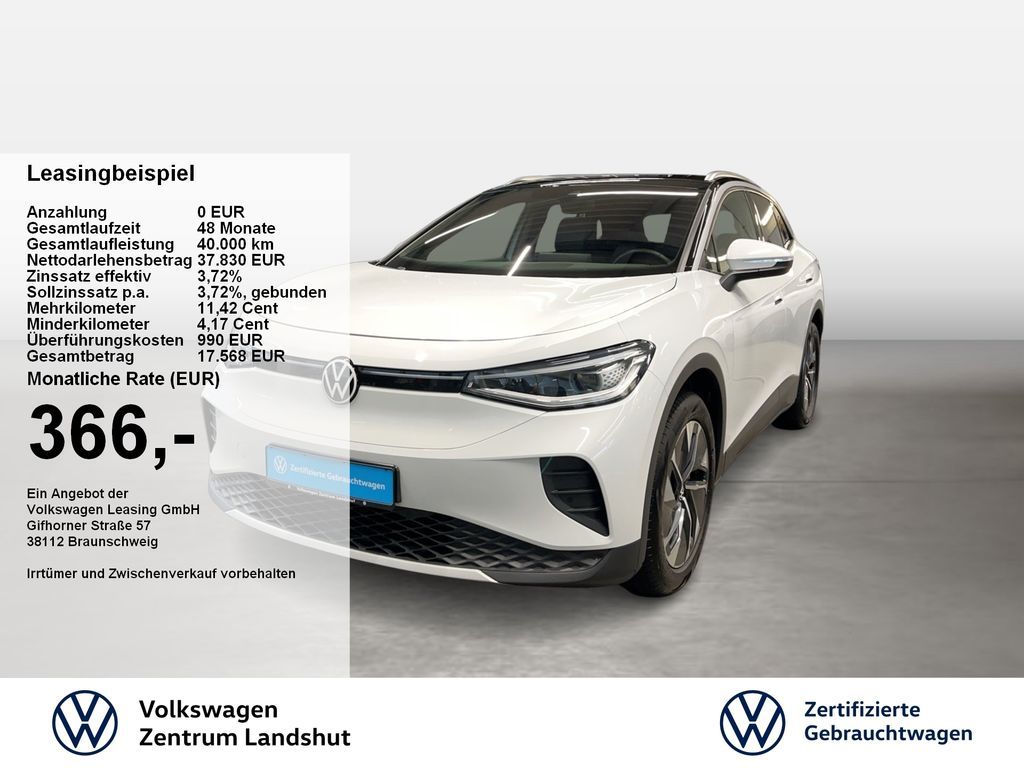 Volkswagen ID.4 Pro ACC AUT Akustikglas Fernlichtass. LED Leasing