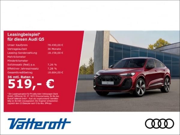 Audi Q5 Sportback e-hybrid quattro AHK Pano HUD Leasing