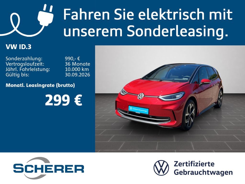 Volkswagen ID.3 Pro S MATRIX ACC 360°KAMERA NAVI Leasing