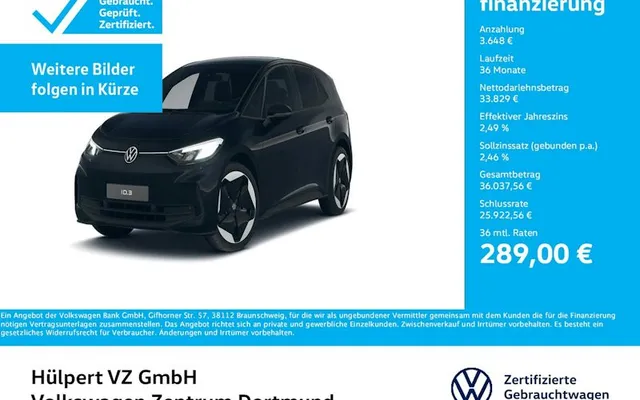 Volkswagen Id3-neo Pro S 79 KWh 170 KW 5dr