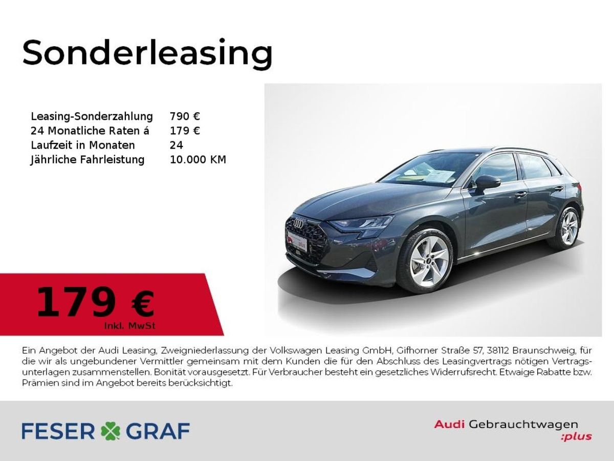 Audi A3 Sportback 30 TDI advanced ACC Navi RüKa Sitzh Leasing