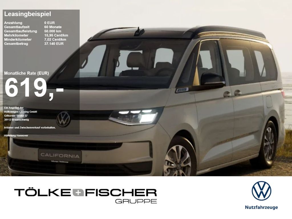 Volkswagen T7 California Beach eHybrid 130kW 100kW 19.7kWh Leasing