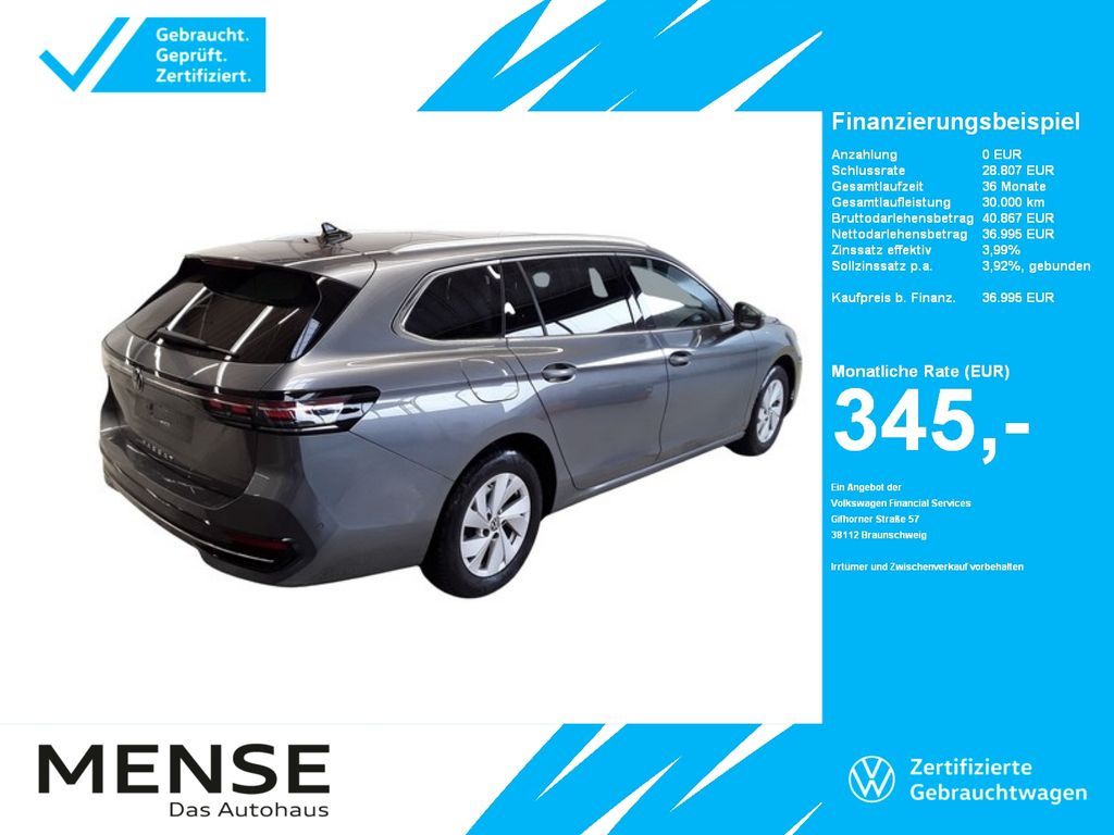 Volkswagen Passat Variant 2.0 TDI DSG Elegance IQ.Light|h/k Leasing